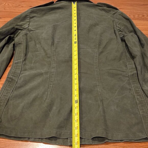 Wahler German Army Military Olive Green Field Shirt Womens Size 7 Grunge 1990s - Picture 12 of 14